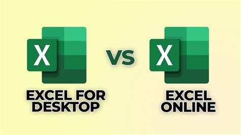 excel online vs desktop